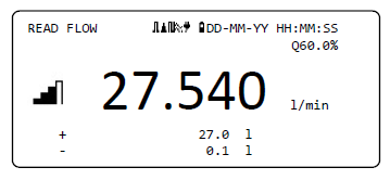 Portaflow PF333 MENU