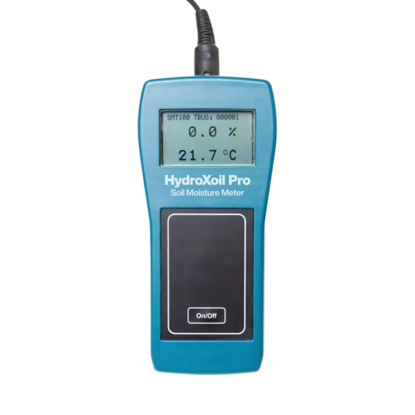 Soil moisture content meter and soil ground temperature probe